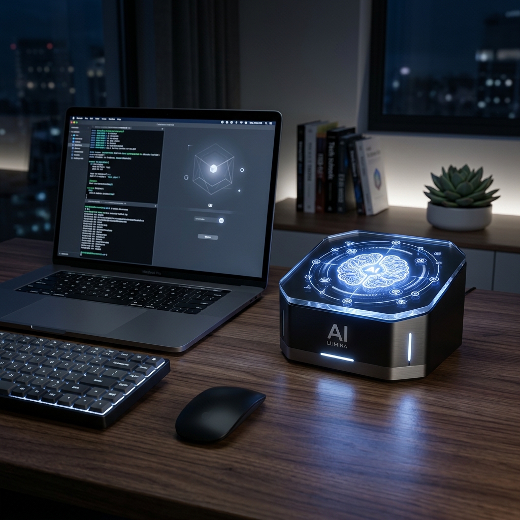 3D AI Assistant Floating Graphic