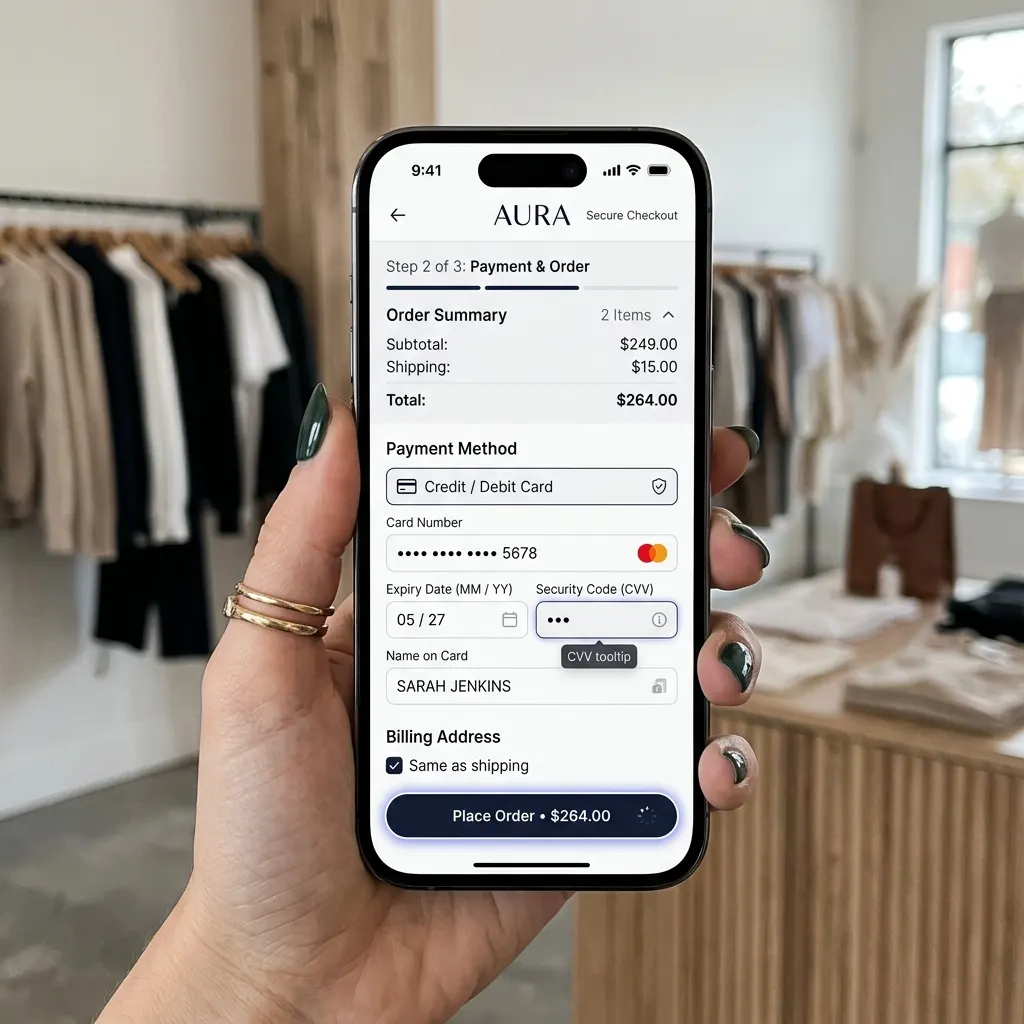 Vogue E-Commerce Hub detail view